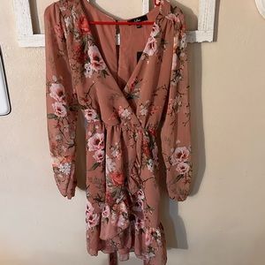 Long sleeve flowy dress